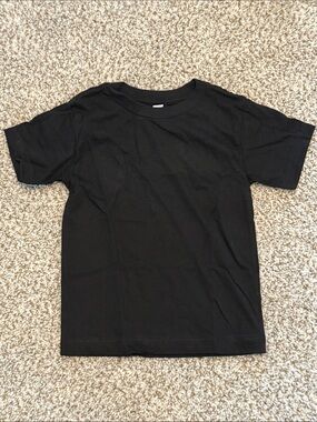 Bella Canvas Black Short Sleeve Kids Tee